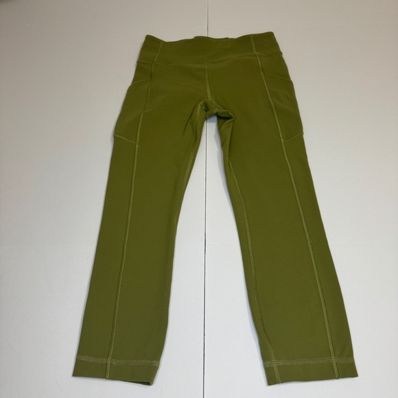 Lululemon Align High Rise Crop 21” Leggings Green Size 2/4 - Picture 1 of 8